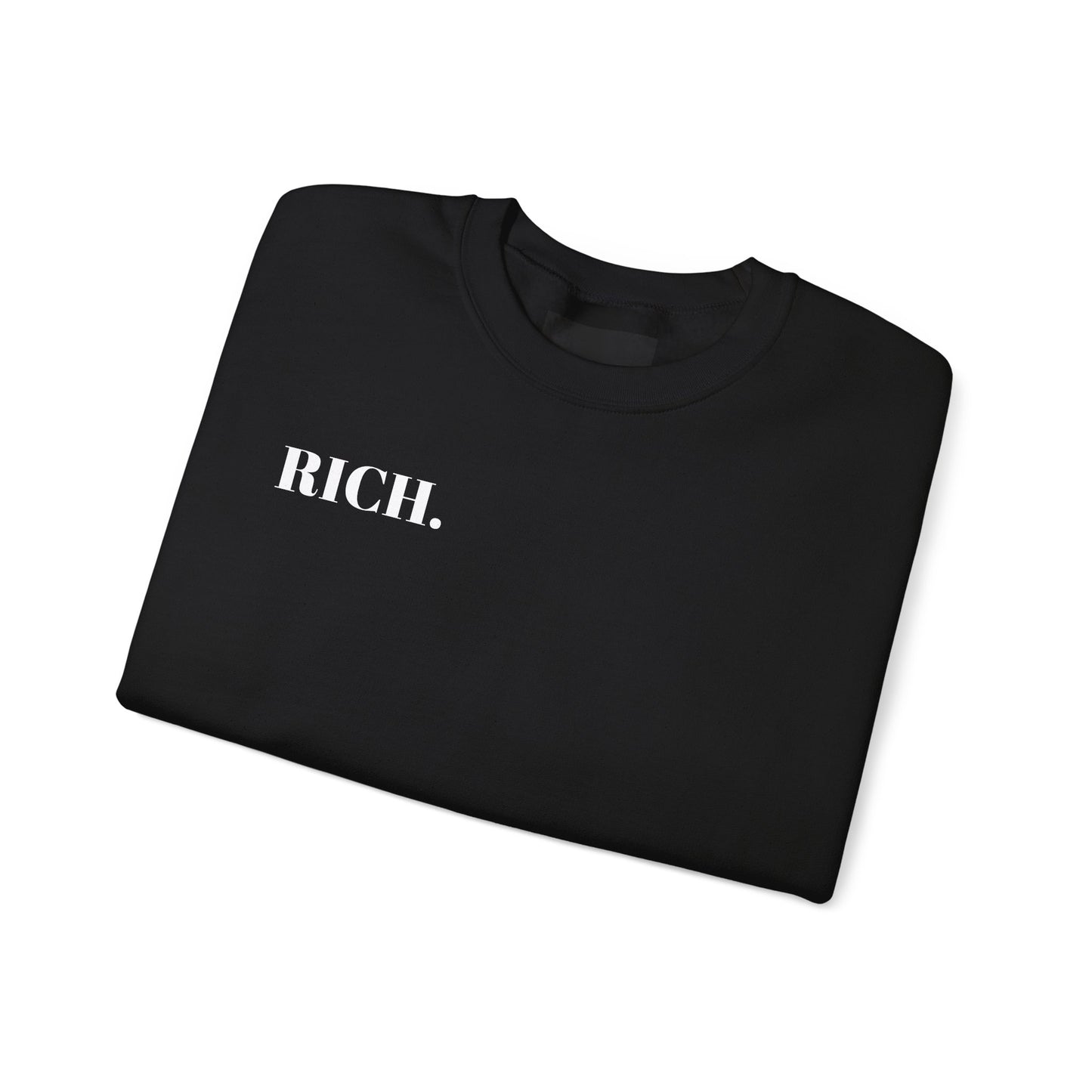 "RICH." Unisex Heavy Blend™ Crewneck Sweatshirt