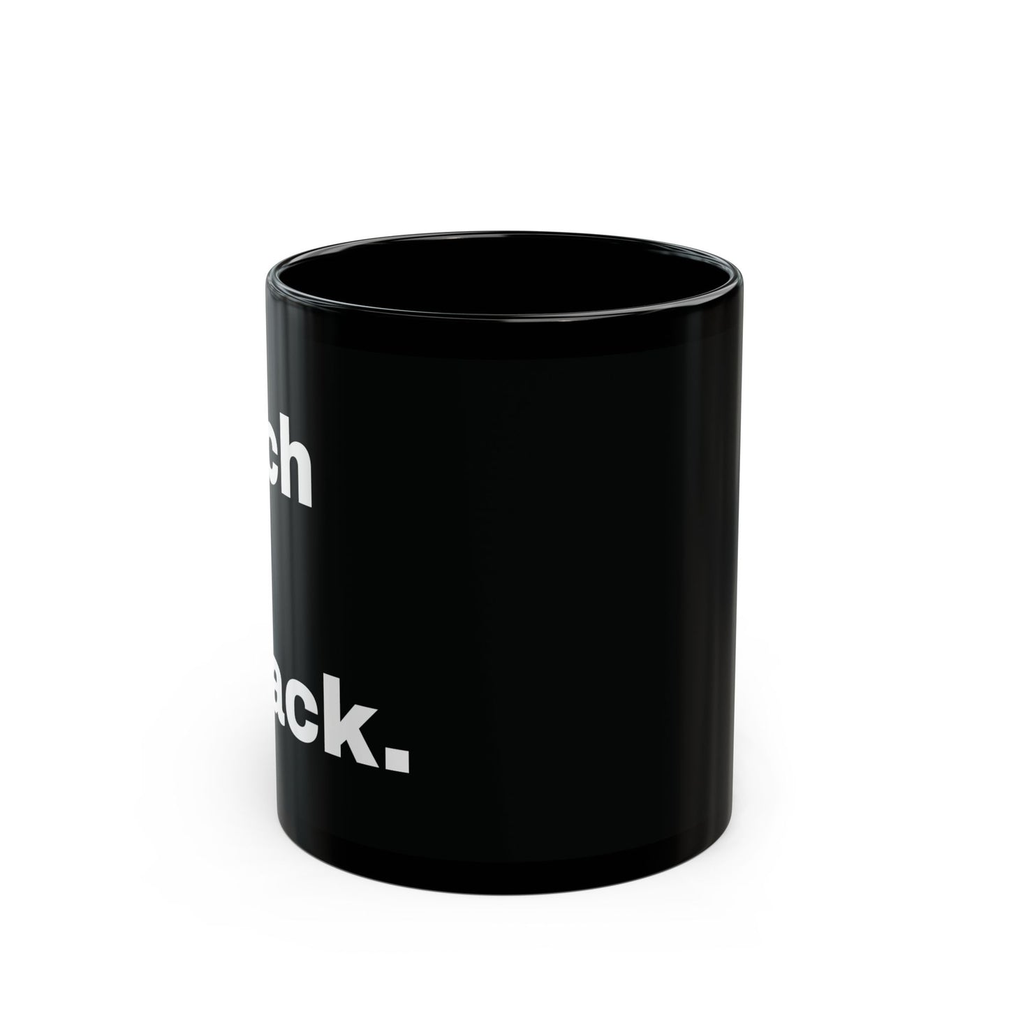 "Rich in Black." Mug